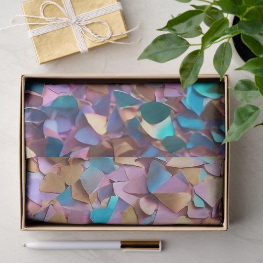 Glitter Modern Opal Holografisch Collectie Tissuepapier (Geschenk)