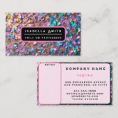 Glitter Modern Opal Holografisch Collectie Visitekaartje (Voorkant / Achterkant)