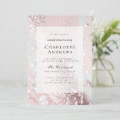 Glitter, Modern, Vrijgezellenfeest Kaart (Staand voorkant)