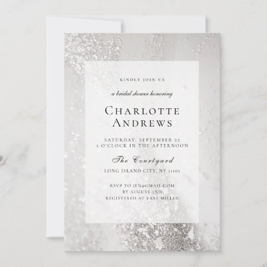 Glitter, Modern, Vrijgezellenfeest Kaart (Voorkant)