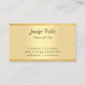 Glitter Moderne Sjabloon met gecalligrafeerd Scrip Visitekaartje (Achterkant)