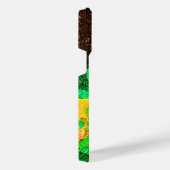 Glitter monogram bloem boeket iPhone hoesje (Rechterkant)