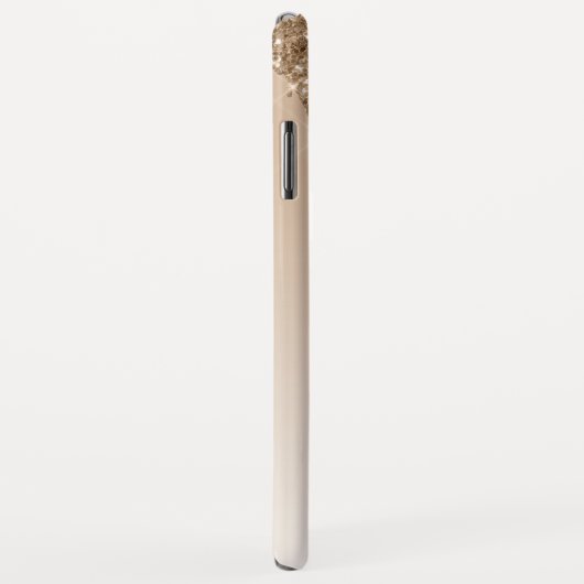 Glitter Monogram goudbruinkoolbrij Case-Mate iPhone Case (Achterkant/rechts)