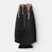 Glitter-monogram, meisjesRoos Gold Driving Flesjeskoeler (Achterkant)