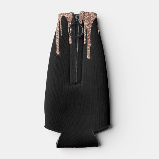 Glitter-monogram, meisjesRoos Gold Driving Flesjeskoeler (Achterkant)