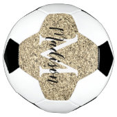 Glitter-monogram op maat voetbal (Gedraaid)