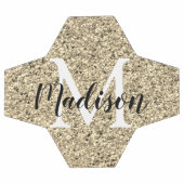 Glitter-monogram op maat voetbal (Enkel)