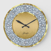 Glitter-Monogram voor goudmaskers en mousserende d Grote Klok (Voorkant)