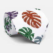 Glitter Monstera Stropdas (Opgerold)