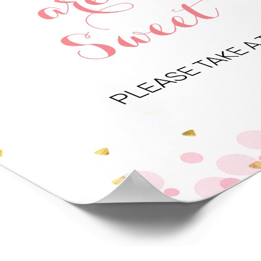 Glitter moon baby's zijn lekker, alsjeblieft, neem poster (Hoek)