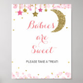 Glitter moon baby's zijn lekker, alsjeblieft, neem poster (Voorkant)