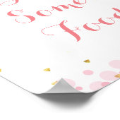 Glitter moon Geniet van voedselsignalen Poster (Hoek)