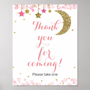 Glitter Moon Hartelijk dank voor uw komst voor Fav Poster