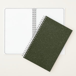 Glitter Mosgroen Schetsboek aanpassen Notitieboek