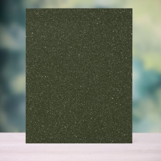 Glitter Moss Green Acryl Teken Bord (Neutraal)