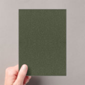 Glitter Moss Green Acryl Uitnodiging – Aanpassen (Insitu (Draagbaar))