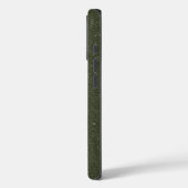 Glitter Moss Green iPhone 16 Pro Hoesje – Aanpasse (Achterkant / Links)