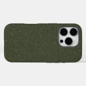 Glitter Moss Green iPhone 16 Pro Hoesje – Aanpasse (Achterkant (horizontaal))