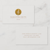 Glitter Musical Note Logo Visitekaartje (Voorkant / Achterkant)