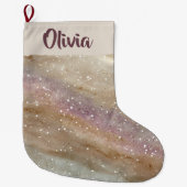 Glitter Naam op Kerstsok (Voorkant)