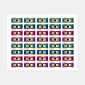 Glitter Naam Promotie Online Shop Logo Roze Labels (Vel)