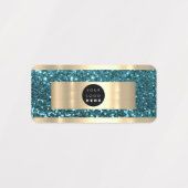 Glitter Naam Promotie Online Shop Logo Roze Labels (Design 1)