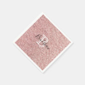 Glitter Naam Servet (Hoek)