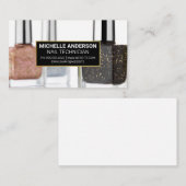 Glitter nagellak flessen visitekaartje (Voorkant / Achterkant)