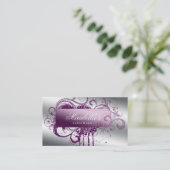 Glitter Nail Salon Afspraak Elegant Bling Afsprakenkaartje (Staand voorkant)