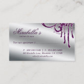 Glitter Nail Salon Afspraak Elegant Bling Afsprakenkaartje (Achterkant)