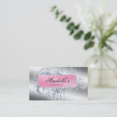 Glitter Nail Salon Benoeming Elegant Bling Visitekaartje (Staand voorkant)