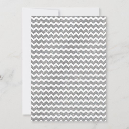 Glitter nautische anker Baby shower uitnodiging (Achterkant)