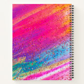 Glitter Notitieboek met meerkleurige regenboog, kl (Achterkant)