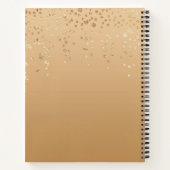 Glitter-Notitieboek op maat Notitieboek (Achterkant)