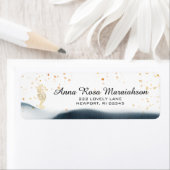 *~*Glitter Oceaan Nautilus Strand ZEEPAARD Goud Etiket (Insitu)