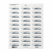 *~*Glitter Oceaan Nautilus Strand ZEEPAARD Goud Etiket (Full Sheet)