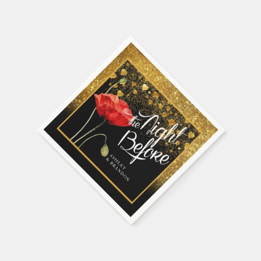 Glitter Oefendiner Servetten (Hoek)