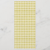 Glitter Olifant & Aap Golf Baby Shower Menu (Achterkant)