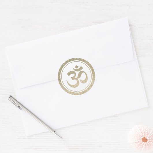 Glitter OM Symbol Sticker (Envelop)