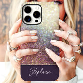 Glitter Ombre Aangepaste naam Case-Mate iPhone Case