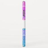 Glitter ombre & diamanten girale vormgeving Case-Mate iPhone case (Achterkant/rechts)