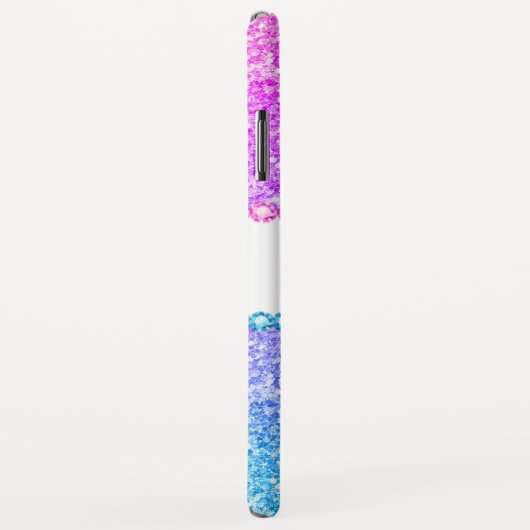 Glitter ombre & diamanten girale vormgeving Case-Mate iPhone case (Achterkant/rechts)