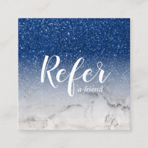 Glitter Ombre Glam Chic Aanbevelingskaartje