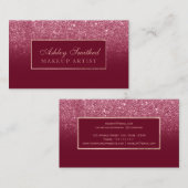 Glitter ombre makeup visitekaartje (Voorkant / Achterkant)