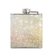 Glitter Ombre Olifant, Bokeh - Persoonlijk Heupfles (Achterkant)