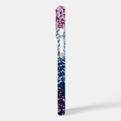 Glitter Ombre Paarse Blue Case-Mate iPhone Case (Achterkant / Links)