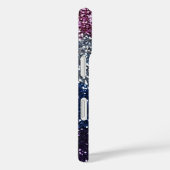 Glitter Ombre Paarse Blue Case-Mate iPhone Case (Achterkant / Rechts)