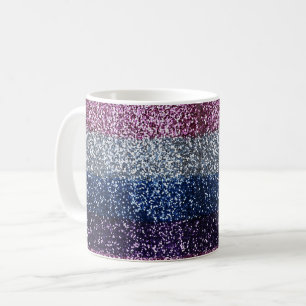 Glitter Ombre Paarse Blue Koffiemok