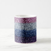 Glitter Ombre Paarse Blue Koffiemok (Center)