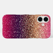 Glitter Ombre Pink Gold Case-Mate iPhone Case (Achterkant (horizontaal))
